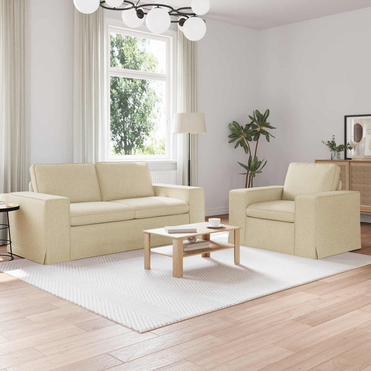 Set Pohovek 2 Ks Textil