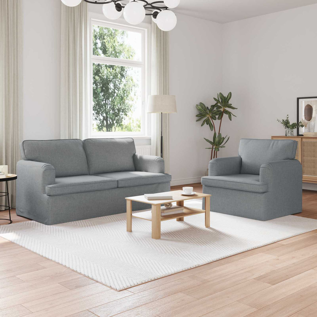 Set Pohovek 2 Ks Textil