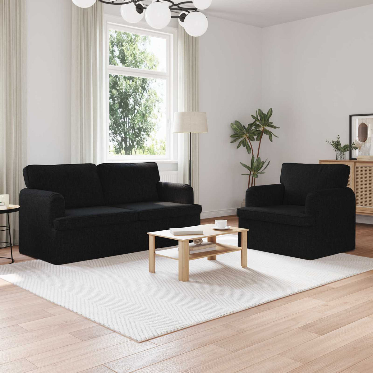 Set Pohovek 2 Ks Textil