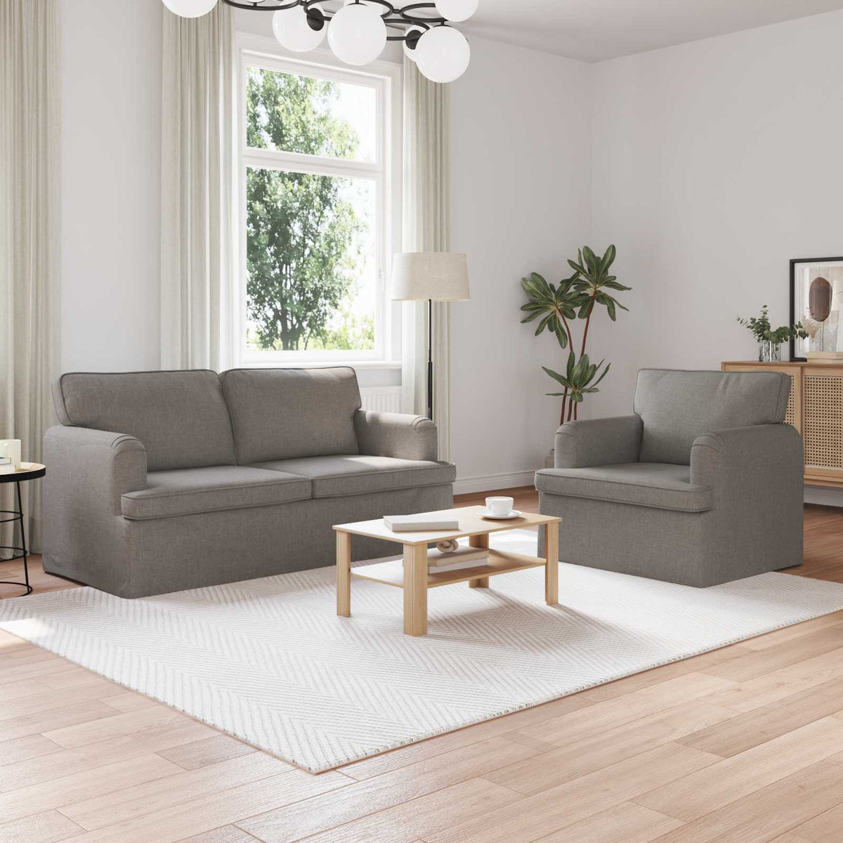 Set Pohovek 2 Ks Textil