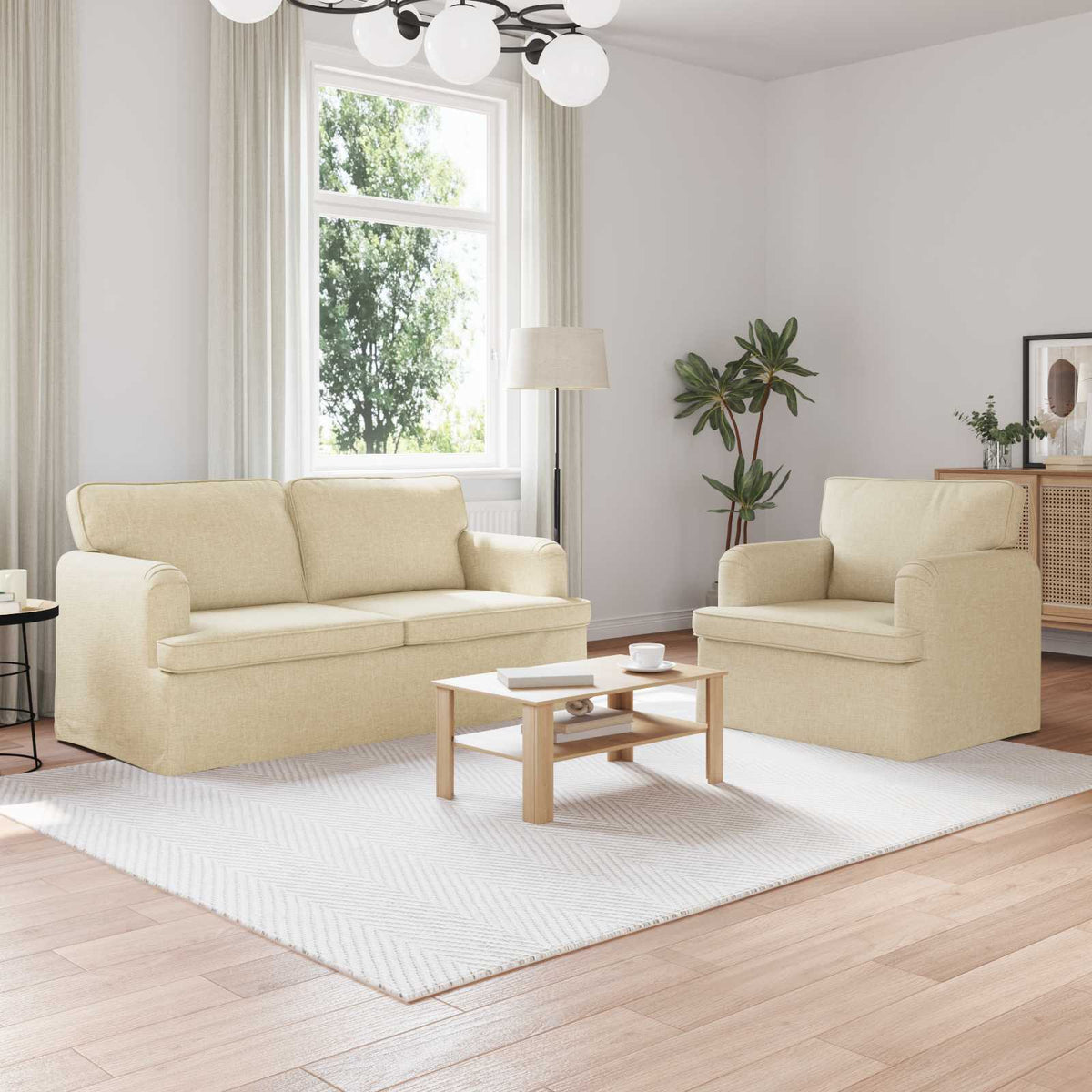 Set Pohovek 2 Ks Textil