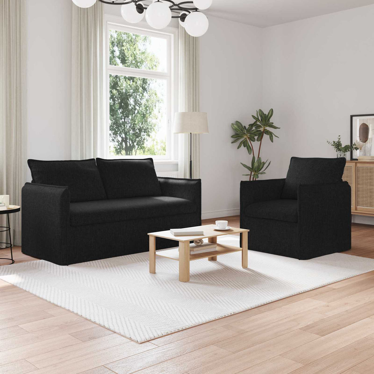 Set Pohovek 2 Ks Textil