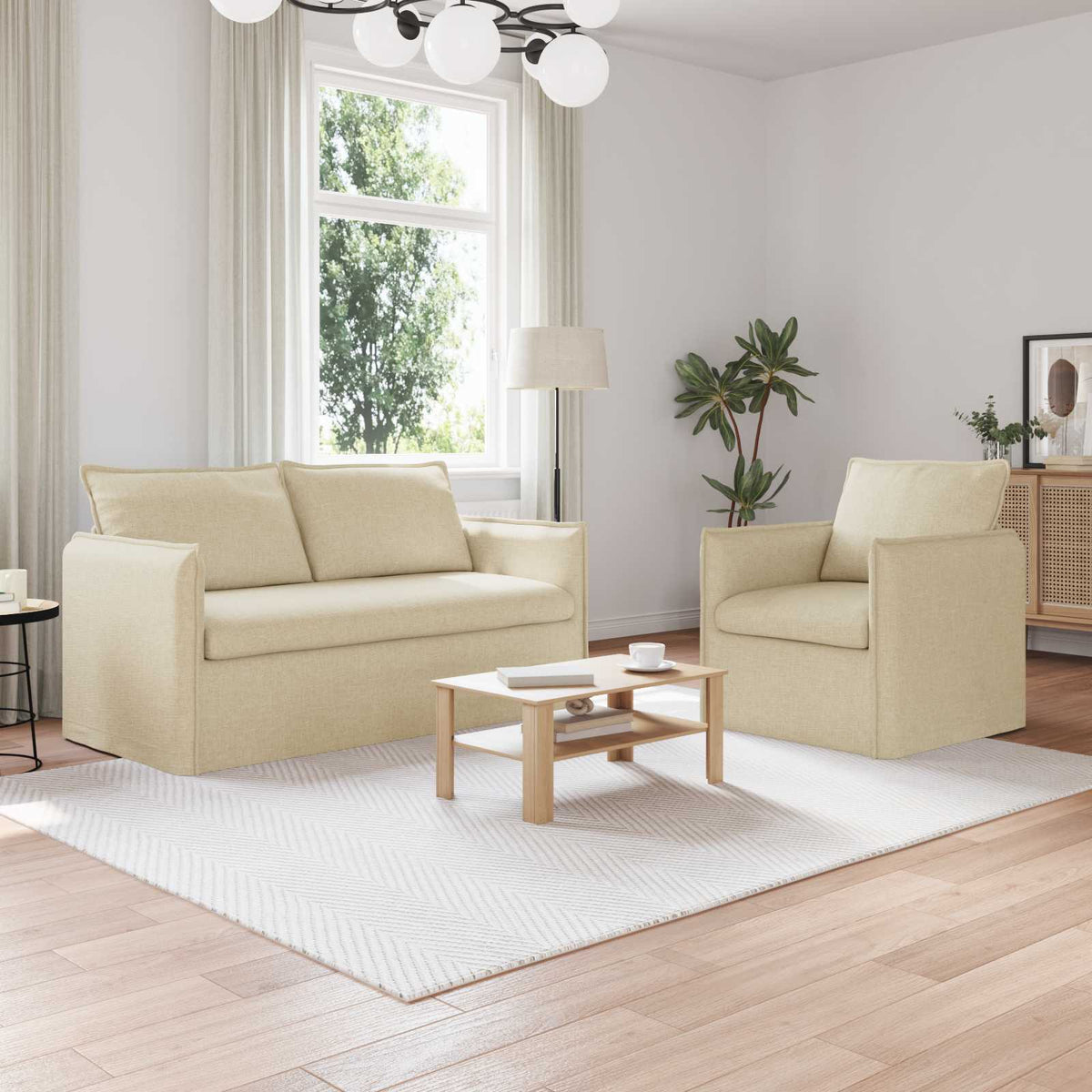Set Pohovek 2 Ks Textil