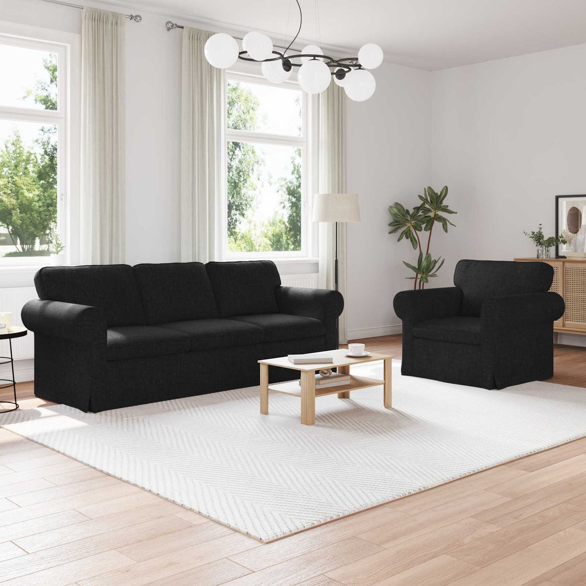 Set Pohovek 2 Ks Textil
