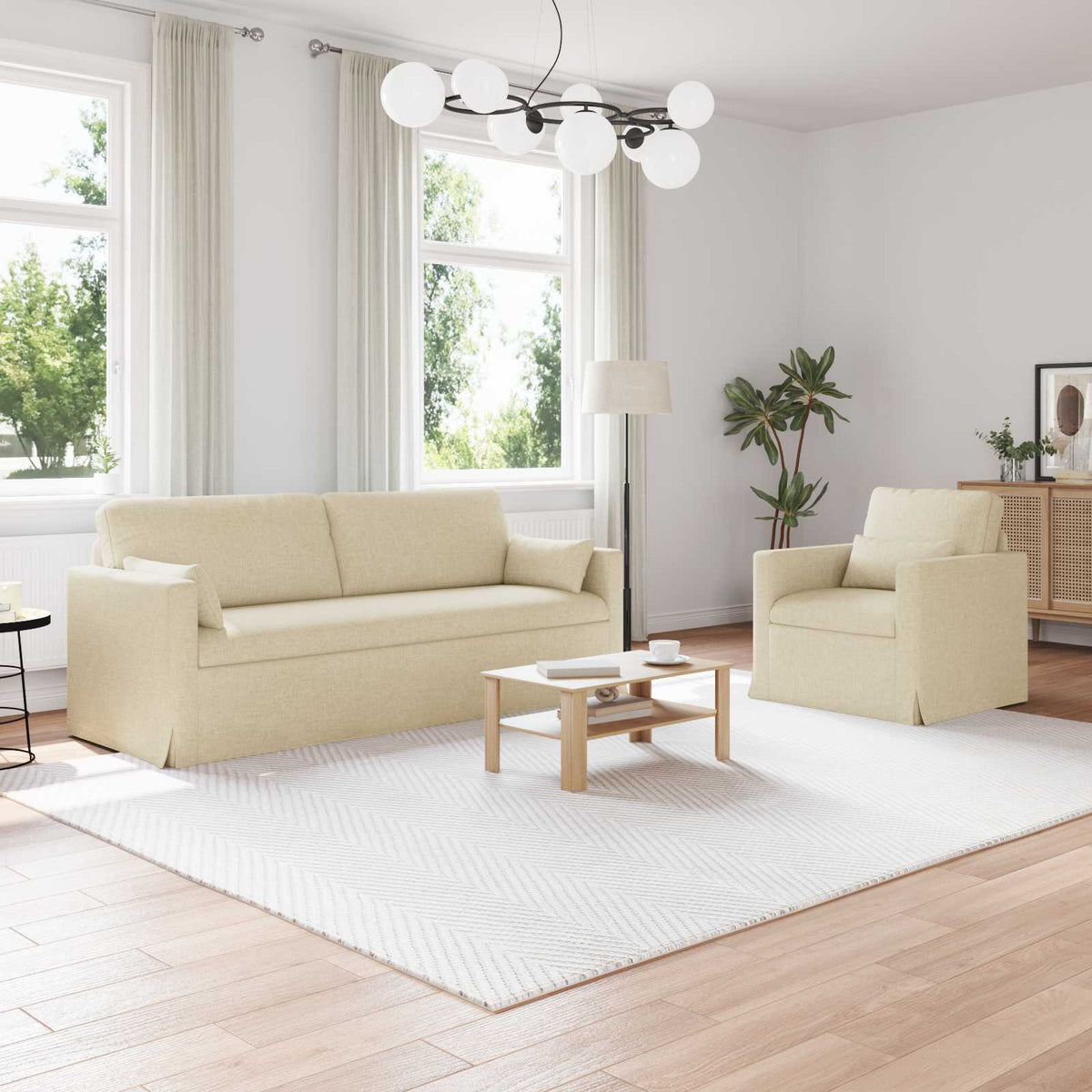 Set Pohovek 2 Ks Textil