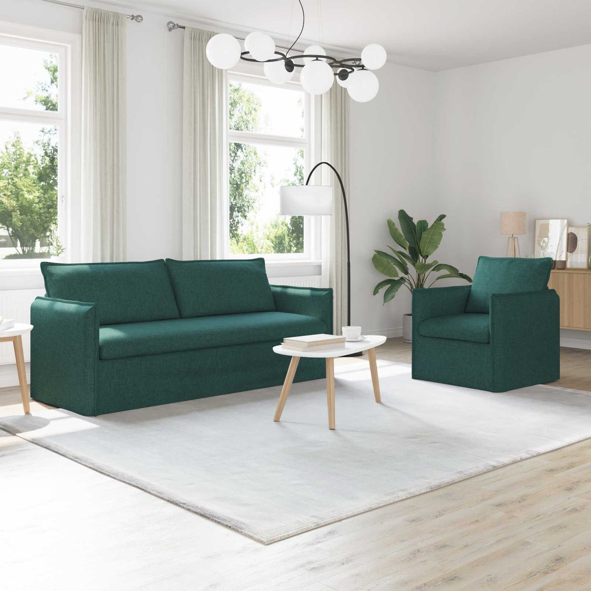 Set Pohovek 2 Ks Textil