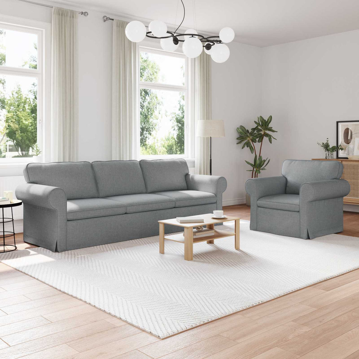 Set Pohovek 2 Ks Textil