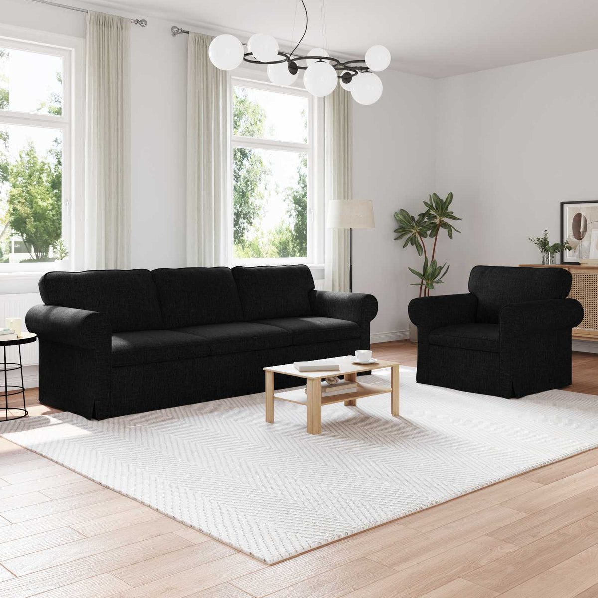 Set Pohovek 2 Ks Textil