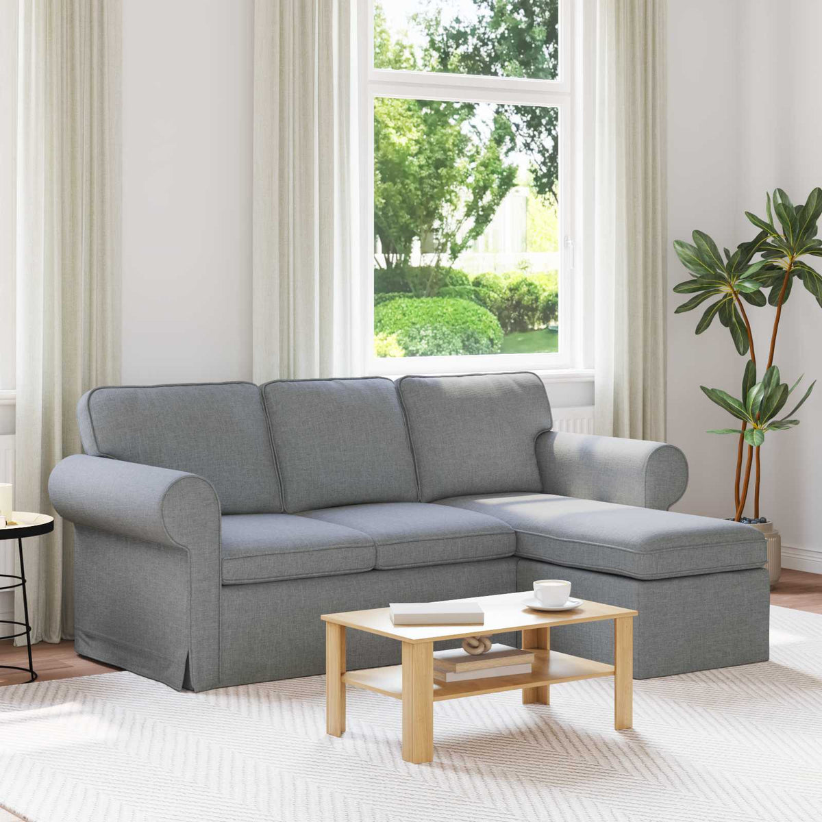 Pohovka 195 X 138 X 80 Cm Textil