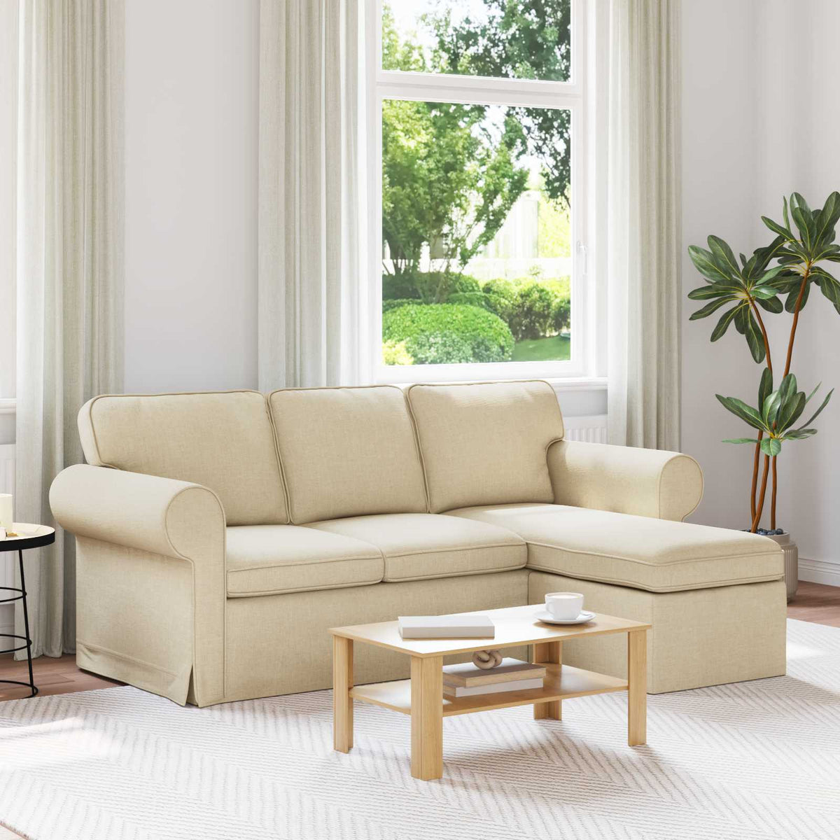 Pohovka 195 X 138 X 80 Cm Textil