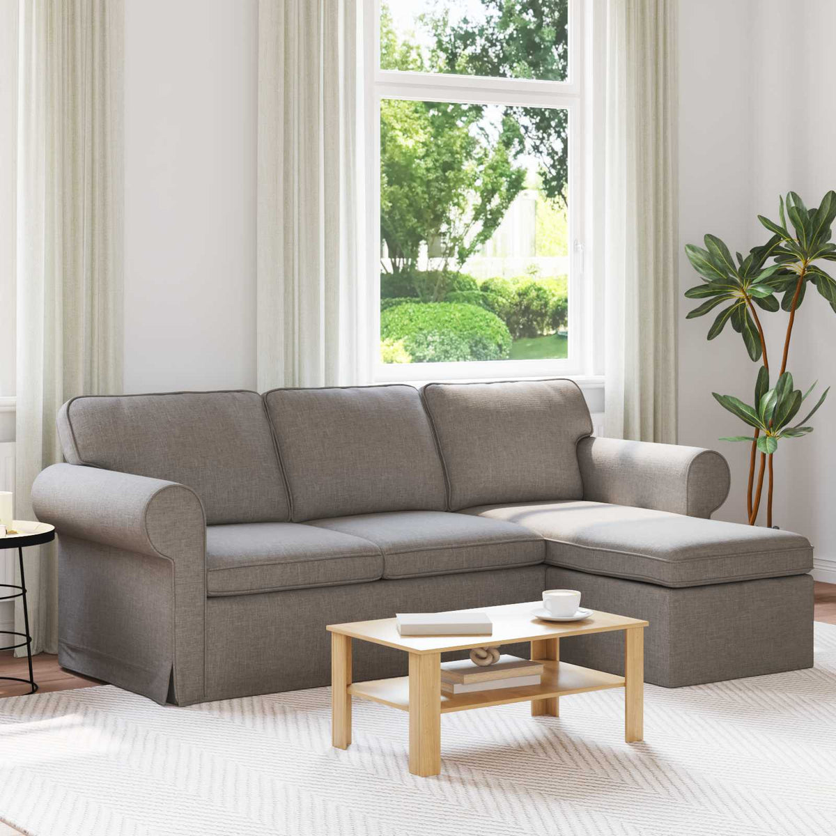 Pohovka 195 X 138 X 80 Cm Textil