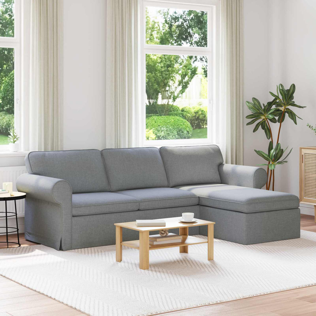 Pohovka 195 X 138 X 80 Cm Textil