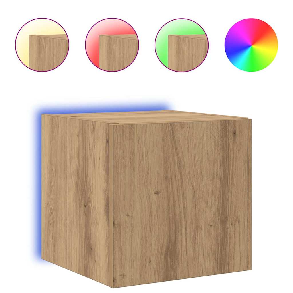 Tv Wall Cabinet 30,5 X 35 X 30 Cm Umělecký Dub Kompozitní Dřevo