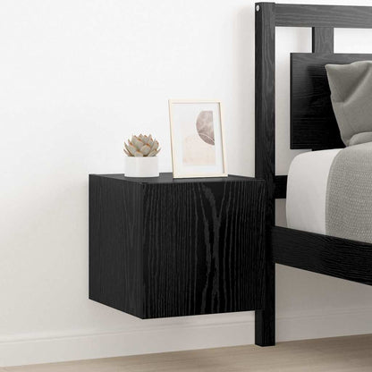 Tv Wall Cabinet 30,5 X 35 X 30 Cm Černý Dub Kompozitní Dřevo