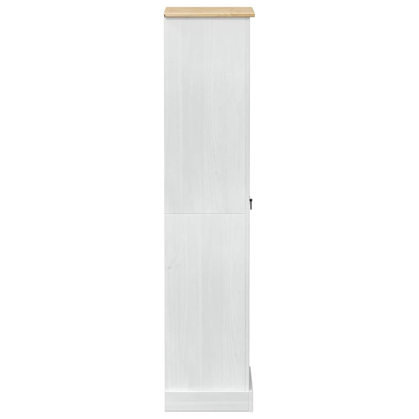 Skříně Se Zásuvkou Bílá 55 X 38 X 170 Cm Masivní Borové Dřevo