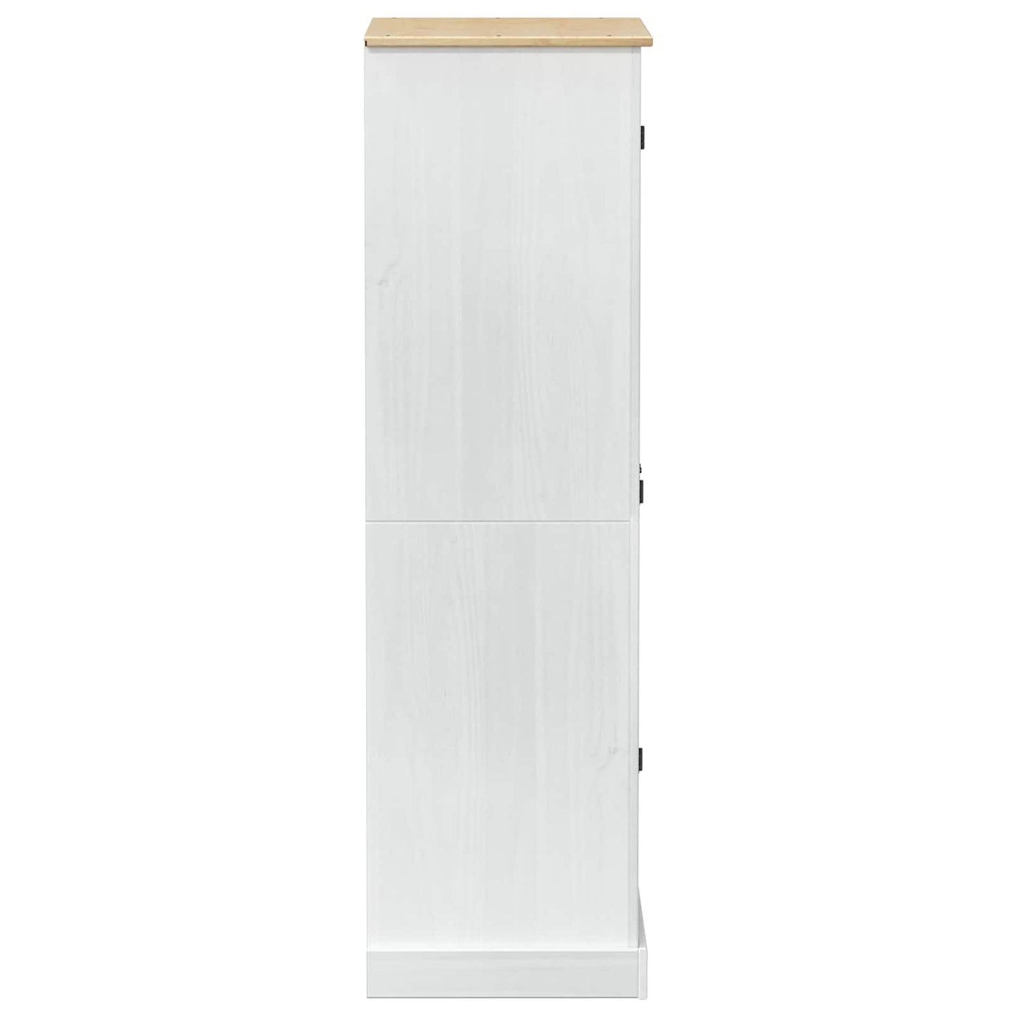 Skříně Se Zásuvkou Bílá 76 X 50 X 170 Cm Masivní Borové Dřevo