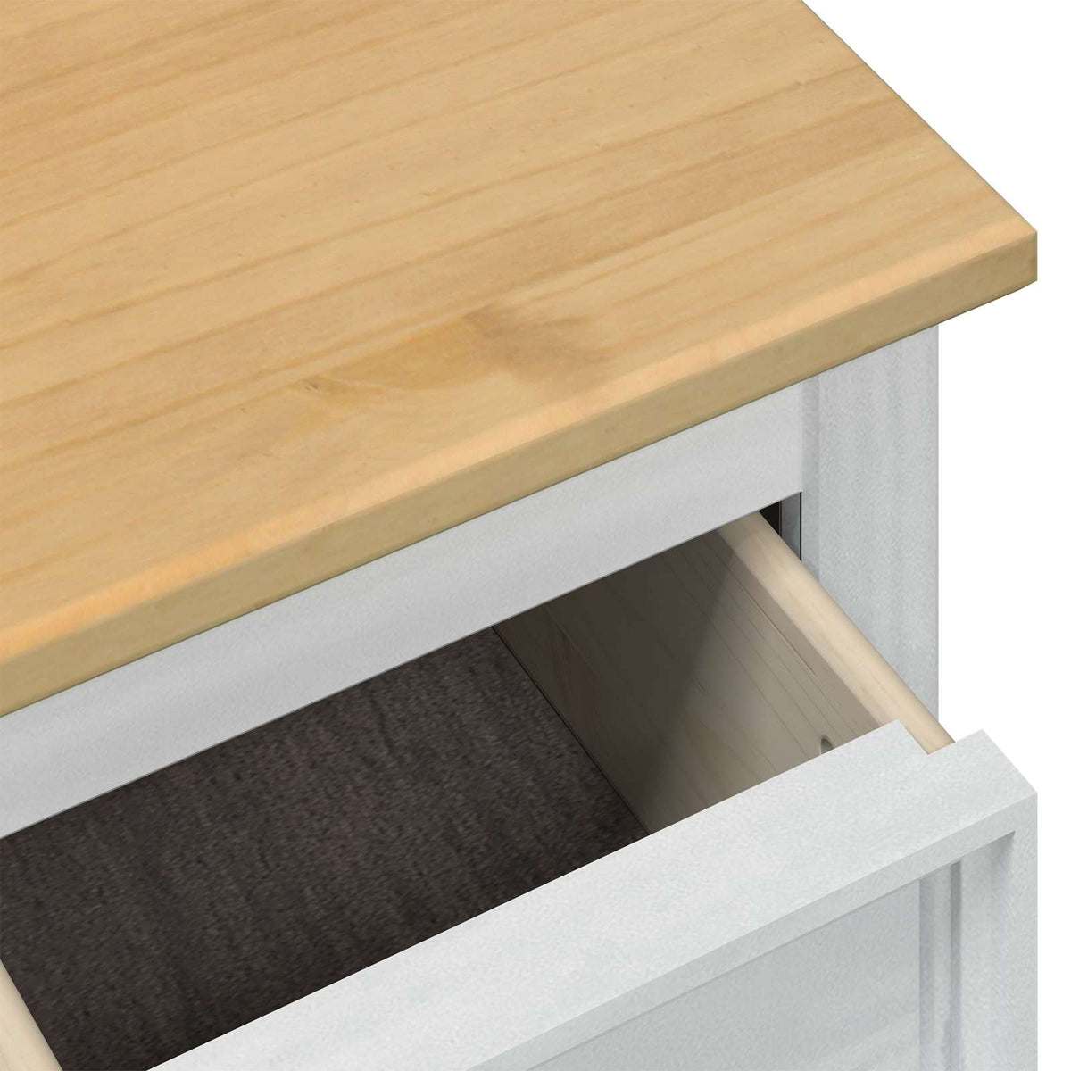 Storage Box S Policí Bílá 90 X 78 X 45 Cm Masivní Borové Dřevo