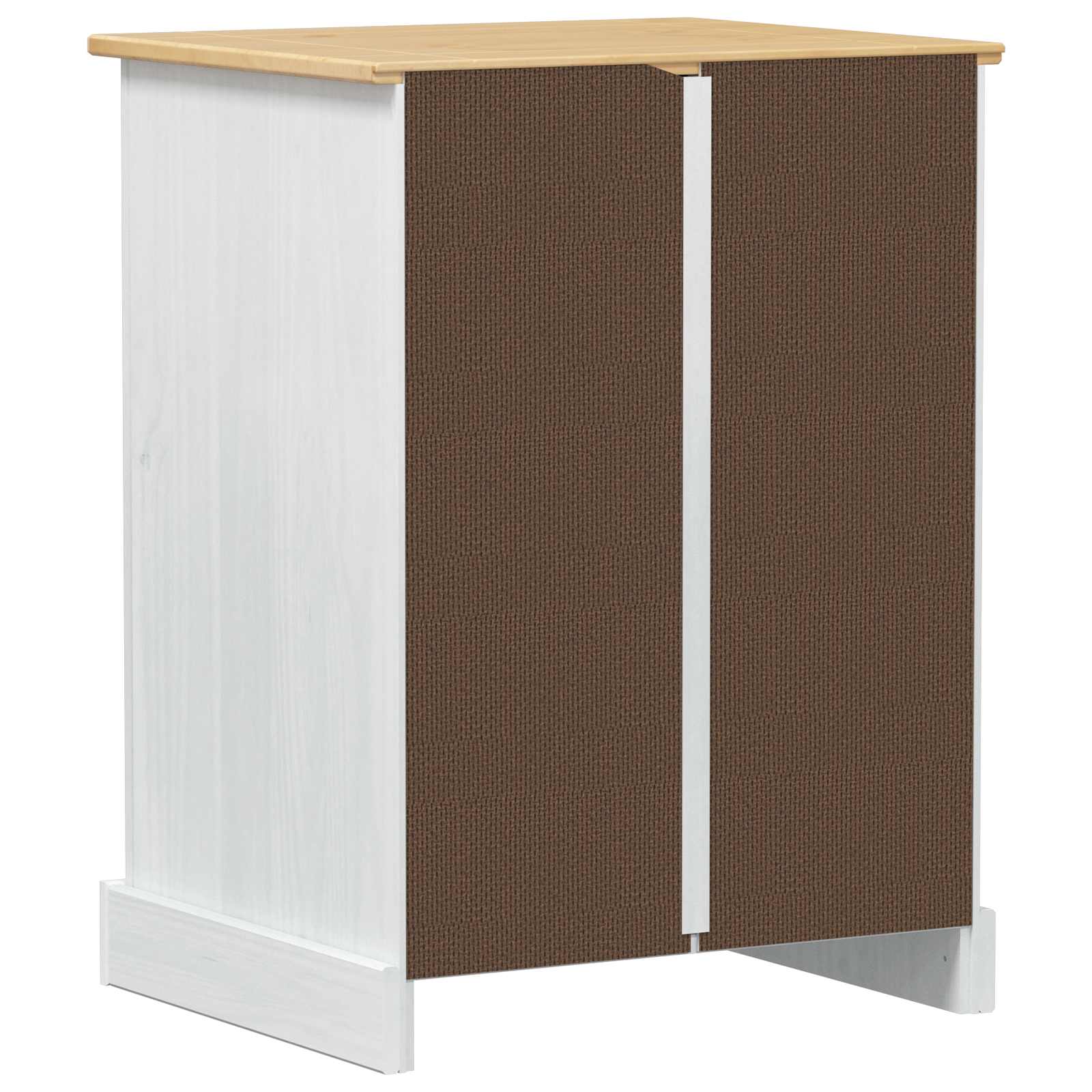 Hifi Skříň Bílá 60 X 50 X 82 Cm Masivní Borové Dřevo