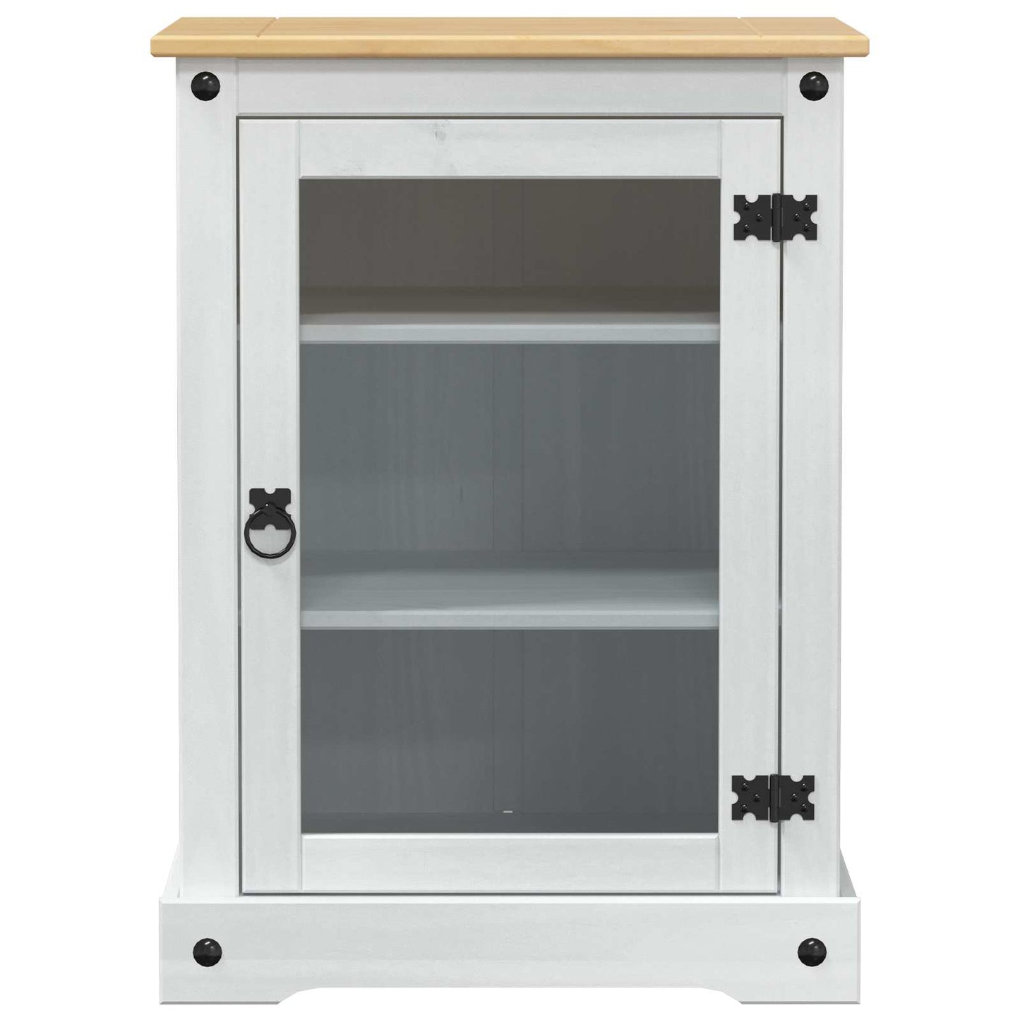 Hifi Skříň Bílá 60 X 50 X 82 Cm Masivní Borové Dřevo