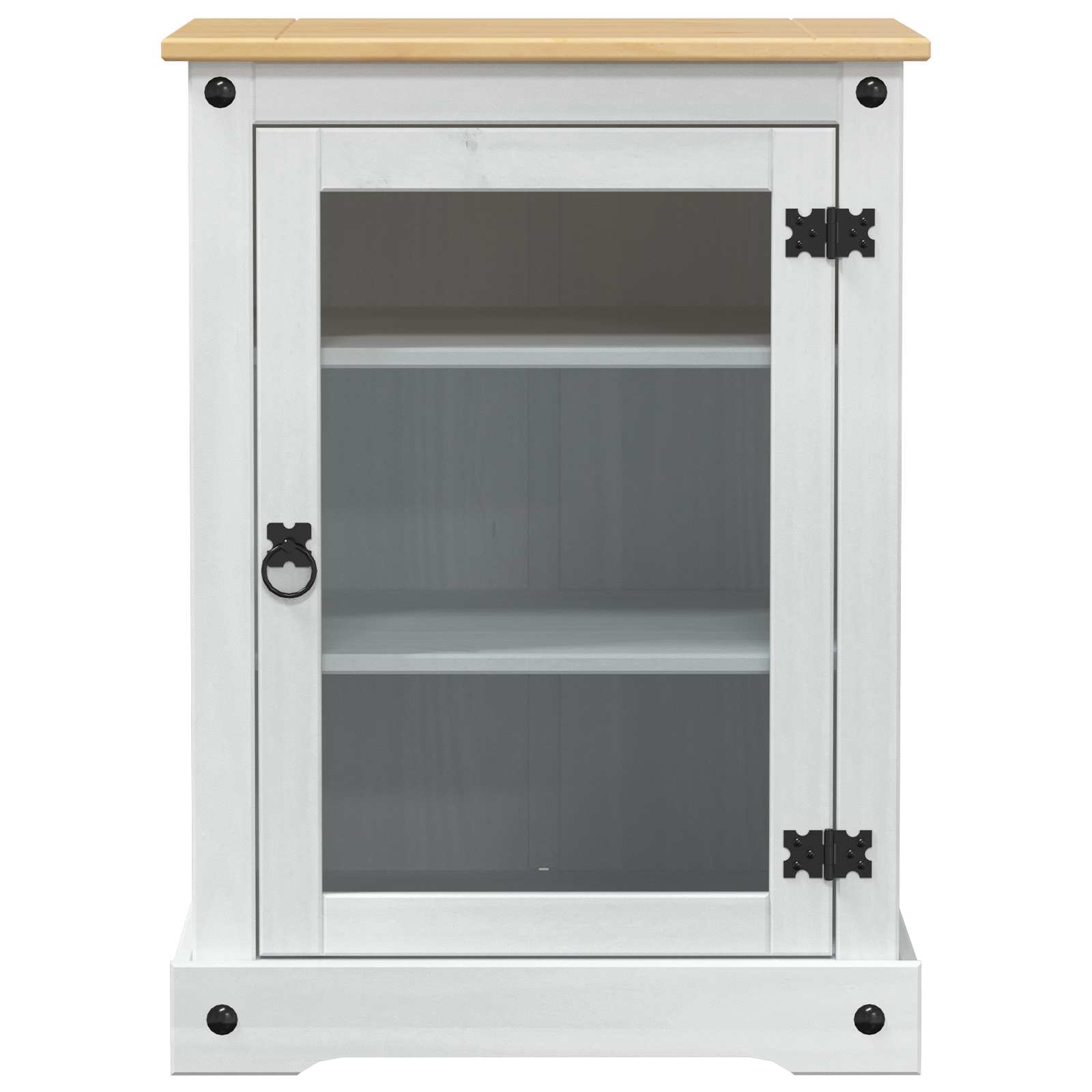 Hifi Skříň Bílá 60 X 50 X 82 Cm Masivní Borové Dřevo
