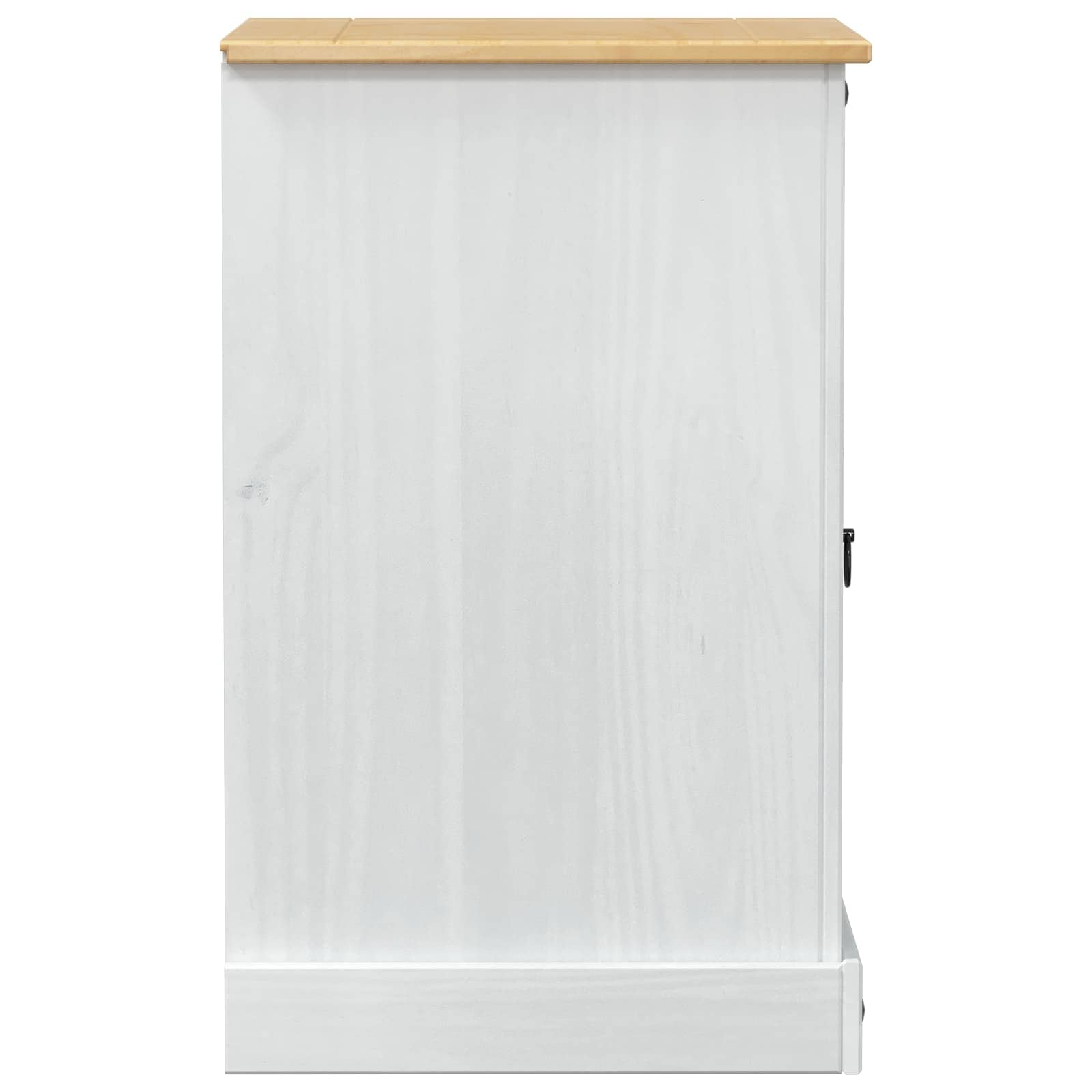 Hifi Skříň Bílá 60 X 50 X 82 Cm Masivní Borové Dřevo