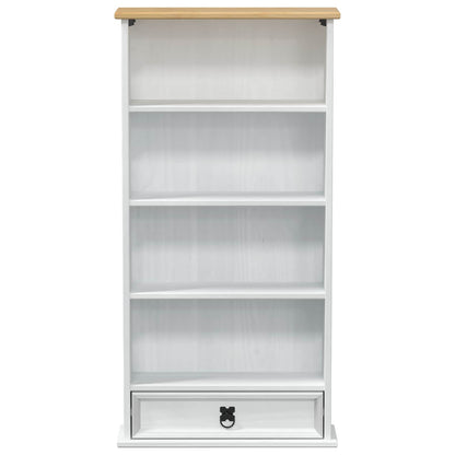 Cd Kabinet Bílá 52 X 17.5 X 103 Cm Masivní Borové Dřevo