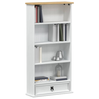 Cd Kabinet Bílá 52 X 17.5 X 103 Cm Masivní Borové Dřevo