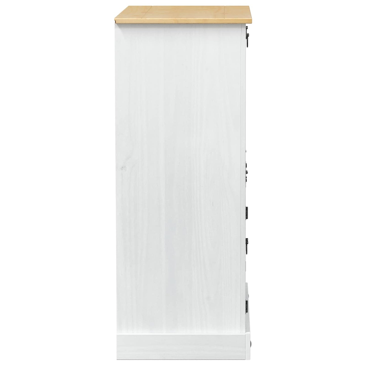 Skříň Na Víno Bílá 97 X 45 X 114 Cm Masivní Borové Dřevo