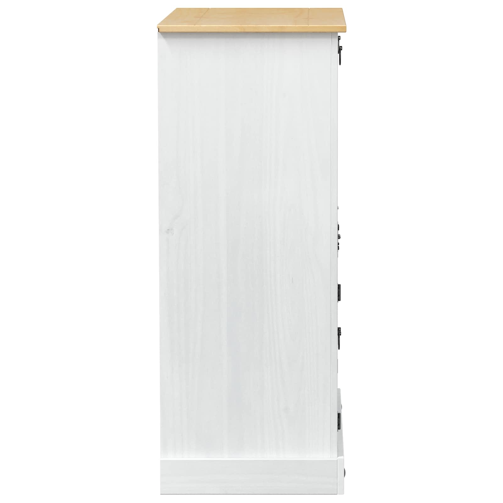 Skříň Na Víno Bílá 97 X 45 X 114 Cm Masivní Borové Dřevo