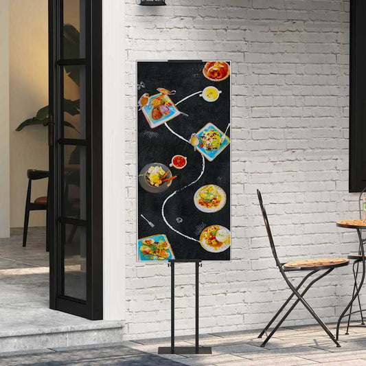 Stánky Pro Veletrhy Černá 30 X 23,5 X 210 Cm Ocel