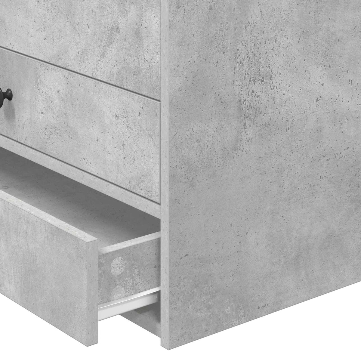 Daybed Betonově Šedá A Černá Kompozitní Dřevo
