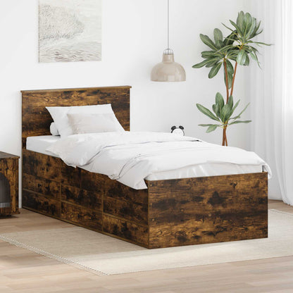 Daybed Betonově Šedá A Černá Kompozitní Dřevo