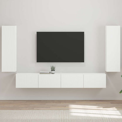 Sada Televizního Nástěnného Kabinetu 4 Ks