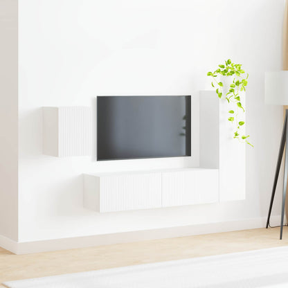 Sestava Tv Skříněk 4 Ks Kompozitní Dřevo