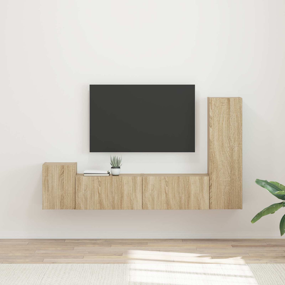 Sestava Tv Skříněk 4 Ks Kompozitní Dřevo
