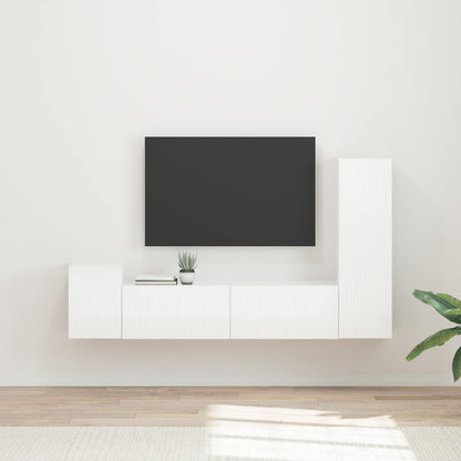 Sestava Tv Skříněk 4 Ks Kompozitní Dřevo