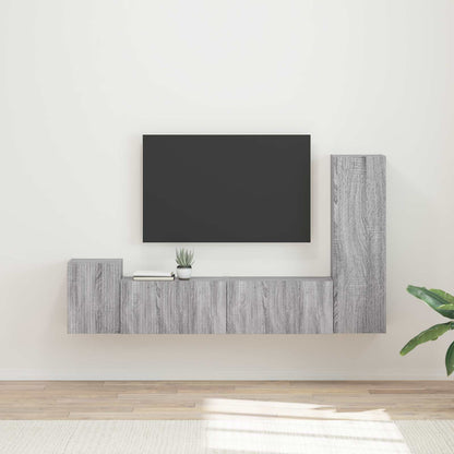 Sestava Tv Skříněk 4 Ks Kompozitní Dřevo