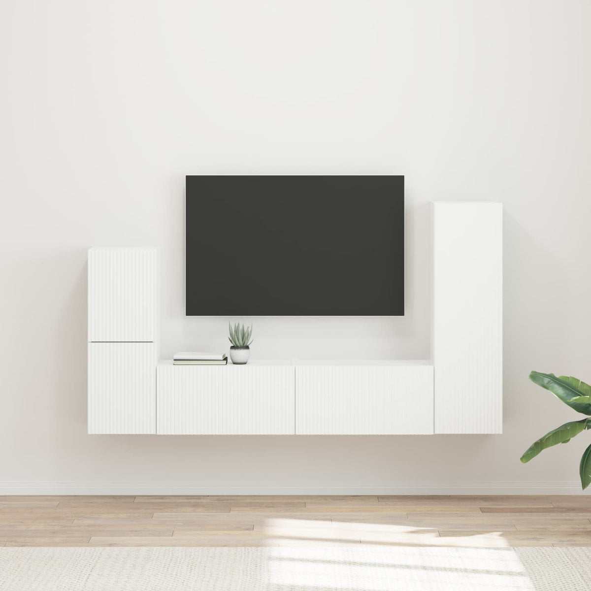 Sestava Tv Skříněk 4 Ks Kompozitní Dřevo