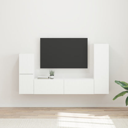 Sestava Tv Skříněk 4 Ks Kompozitní Dřevo