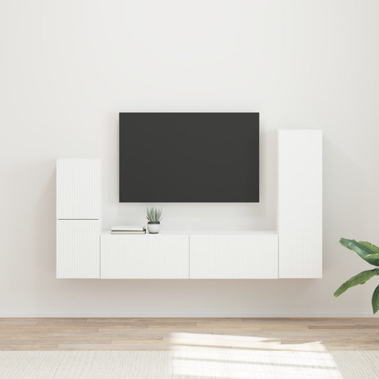 Sestava Tv Skříněk 4 Ks Kompozitní Dřevo