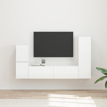 Sestava Tv Skříněk 4 Ks Kompozitní Dřevo