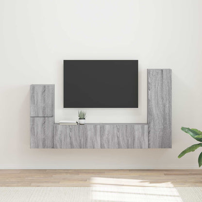 Sestava Tv Skříněk 4 Ks Kompozitní Dřevo