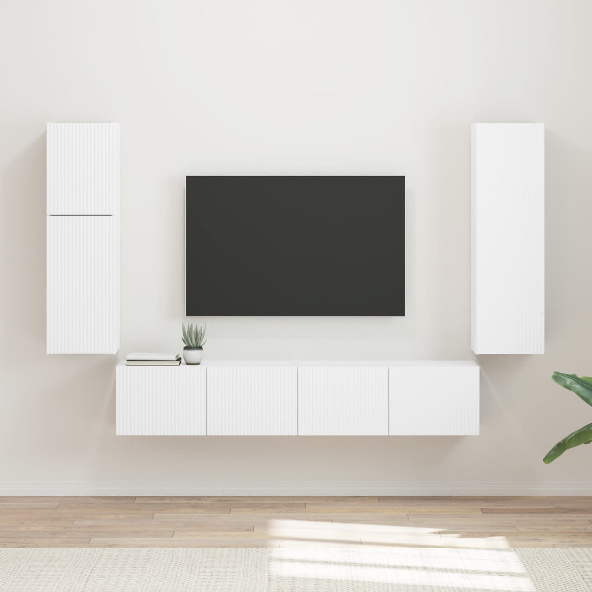 Sestava Tv Skříněk 4 Ks Kompozitní Dřevo