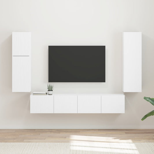 Sestava Tv Skříněk 4 Ks Kompozitní Dřevo