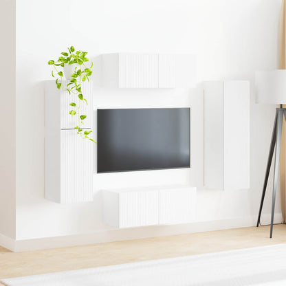 Sestava Tv Skříněk 4 Ks Kompozitní Dřevo