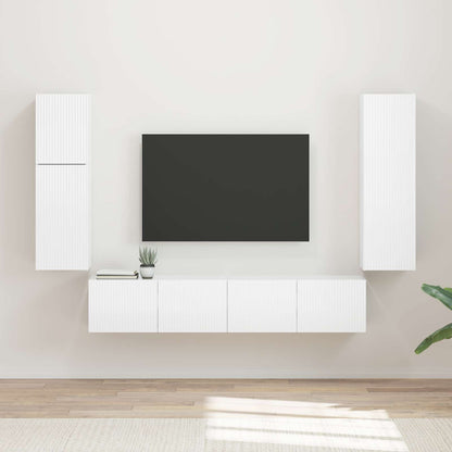 Sestava Tv Skříněk 4 Ks Kompozitní Dřevo