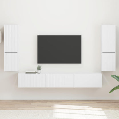 Sestava Tv Skříněk 4 Ks Kompozitní Dřevo