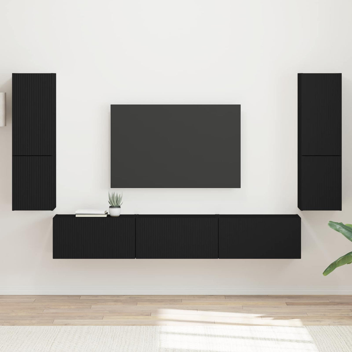 Sestava Tv Skříněk 4 Ks Kompozitní Dřevo