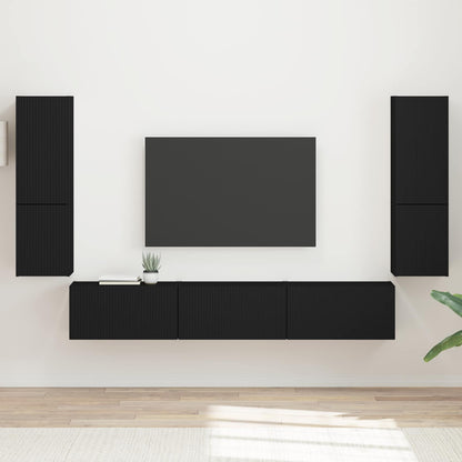 Sestava Tv Skříněk 4 Ks Kompozitní Dřevo