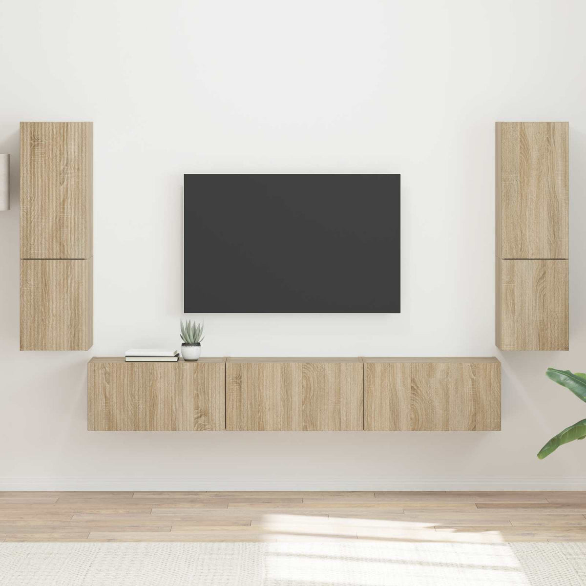 Sestava Tv Skříněk 4 Ks Kompozitní Dřevo